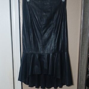 New York & Company Black High-Low Skirt